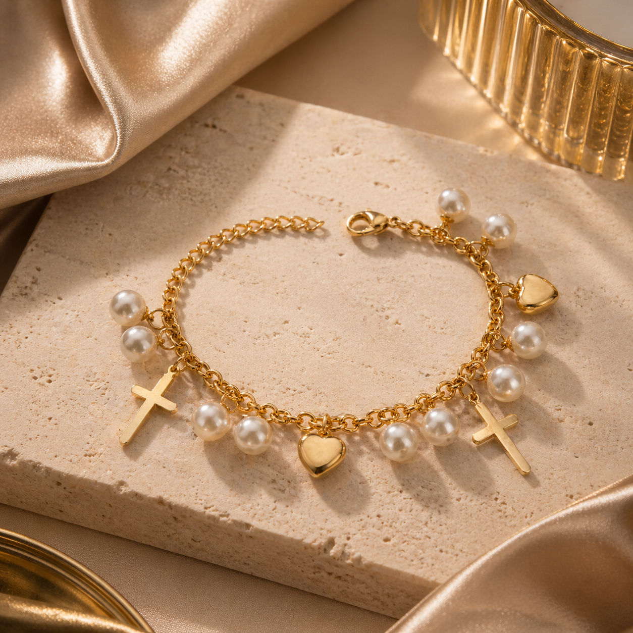 Prayers & Pearls Bracelet